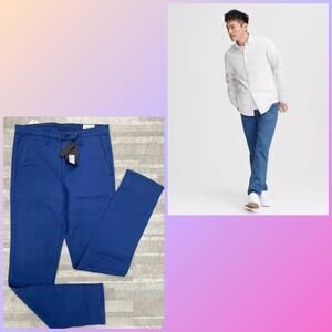 (RA-48) Rag & Bone Fit 2 Classic Chino Jeans In Workwear Blue